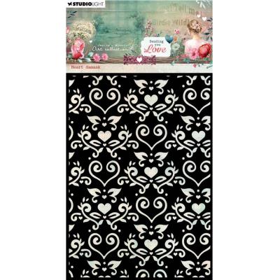 Studio Light Sending You Love - Heart Damask