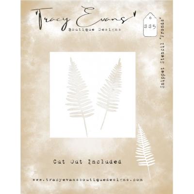 Tracy Evans Snippet Stencil - Fronds