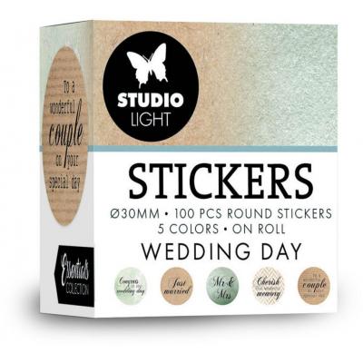Studio Light Stickers on Roll - Wedding Day
