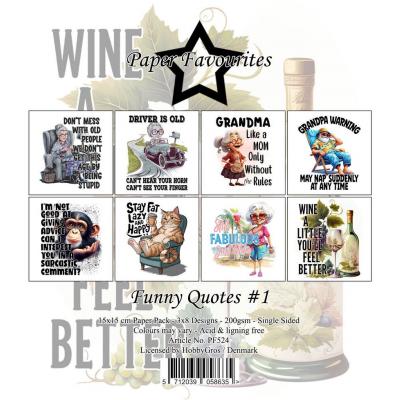 Paper Favourites Paper Pack - Funny Quotes Nr. 1
