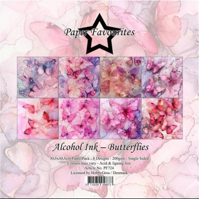 Paper Favourites Paper Pack - Alcohol Ink Butterflies