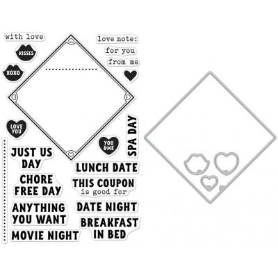 Hero Arts Stempel + Stanzschablonen - Love Note Messages Bundle