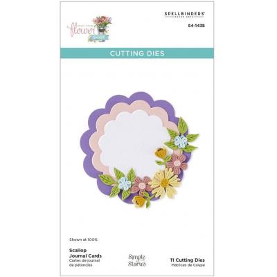 Spellbinders Etched Dies - Scallop Journal Cards