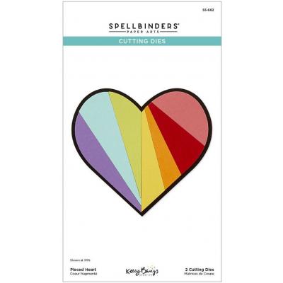 Spellbinders Etched Dies - Pieced Heart