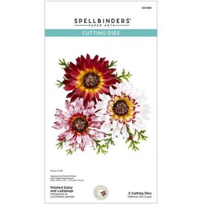 Spellbinders Etched Dies - Painted Daisy and Ladybugs