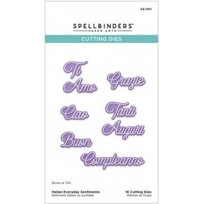 Spellbinders Etched Dies -  Italian Everyday Sentiments