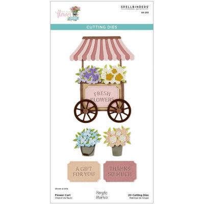 Spellbinders Etched Dies - Flower Cart