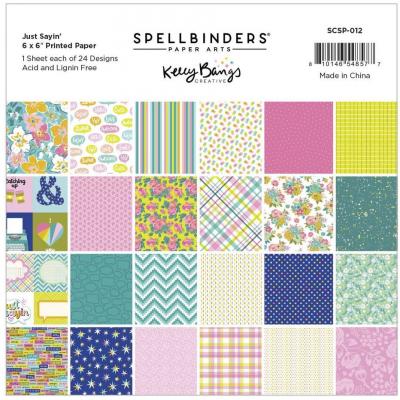 Spellbinders Just Sayin' - Printed Paper Pack