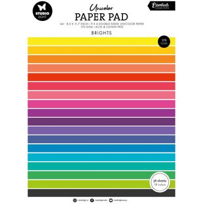 StudioLight Essentials Unicolor Paper Pad - Brights Tones