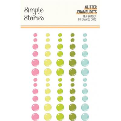 Simple Stories Tea Garden - Glitter Enamel Dots