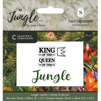 Crafter's Companion Royal Jungle Stamp and Die - Jungle Royalty