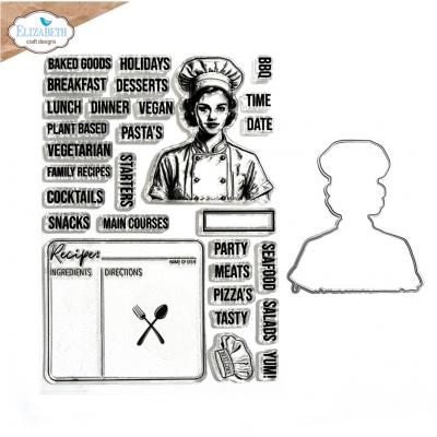Elizabeth Craft Designs Card Lab Stamp and Die - Let's Cook