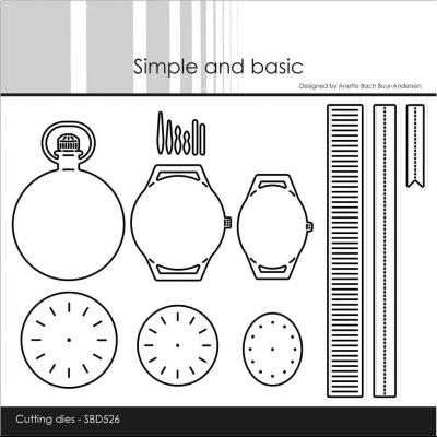 Simple and Basic Cutting Dies - Wristwatches and Pocketwatch
