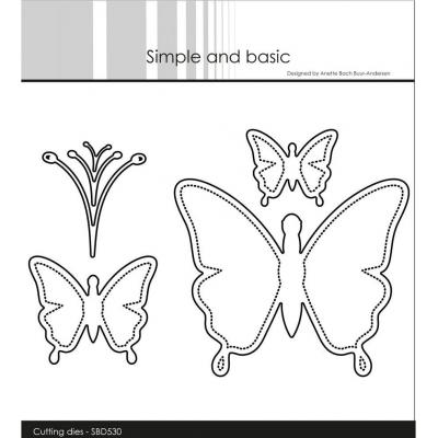 Simple and Basic Cutting Dies - Simple Butterflies Solid