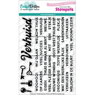 CarlijnDesign Stempel - Onderteksten Verhuisd (NL)