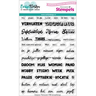 CarlijnDesign Stempel - Verhuisd 1 (NL)