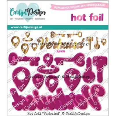 CarlijnDesign Hot Foil Plate - Verhuisd (NL)