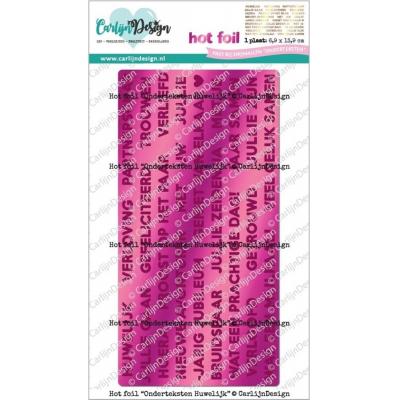 CarlijnDesign Hot Foil Plate - Onderteksten Huwelijk (NL)