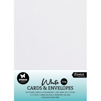 StudioLight Cards & Envelopes 5 x 7 Inch - White