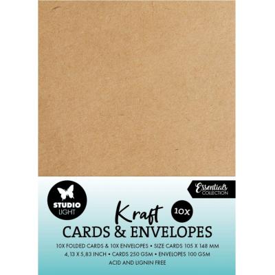 StudioLight Cards & Envelopes A6 - Kraft