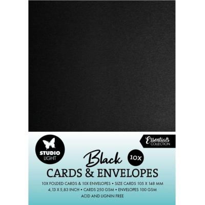 StudioLight Cards & Envelopes A6 - Black