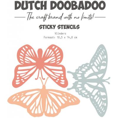 Dutch Doobadoo Sticky Stencil - Butterfly