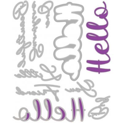 Sizzix by Stacey Park Thinlits Die - Hello Sentiment