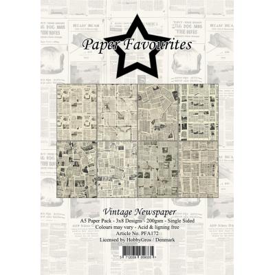 Paper Favourites Paper Pad - Vintage Newspaper