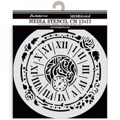 Stamperia Stencil House of Roses - Clock
