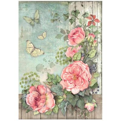 Stamperia Rice Paper House of Roses - Flowers Corner