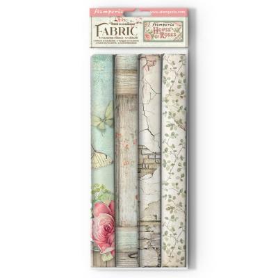 Stamperia House of Roses - Fabric Sheet