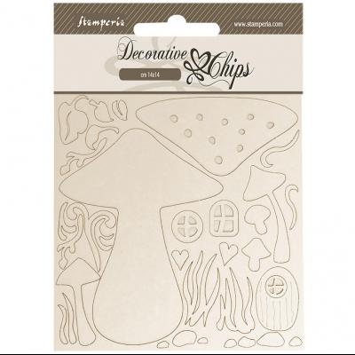 Stamperia Hidden Grove - Mushrooms