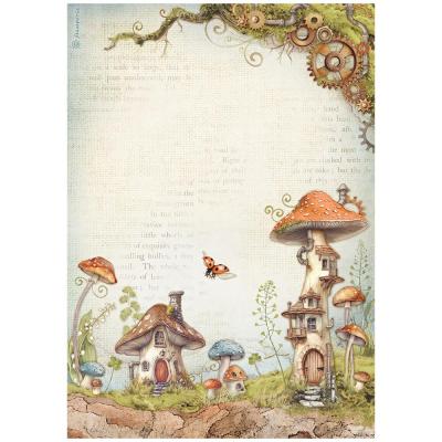 Stamperia Hidden Grove - Mushroom Houses