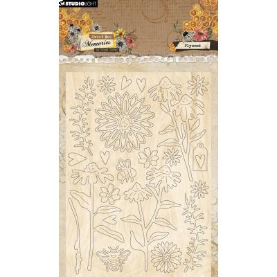 Studio Light Hazel Eaton Sweet Bee Memories - Plywood