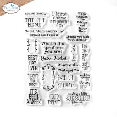 Elizabeth Craft Designs Stempel - Playful Sentiments