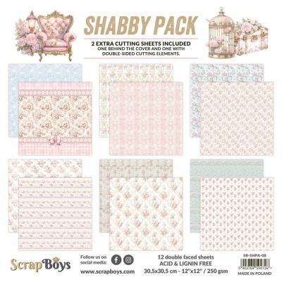 ScrapBoys Paper Pad - Shabby Pack