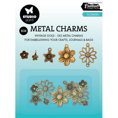 StudioLight Metal Charms - Flowers