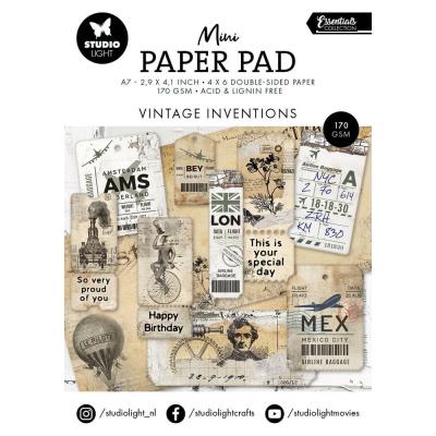 Studio Light Essentials Mini Paper Pad - Vintage Inventions