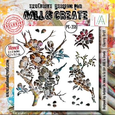 Aall and Create Ethereal Garden Stencil - Cherry Drift