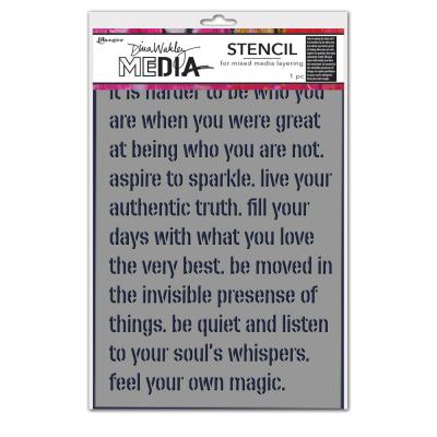 Ranger Dina Wakley Stencil - Feel Your Magic