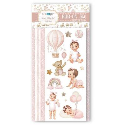 Papers For You Sweet Baby Girl - Rub On 3D Transfers