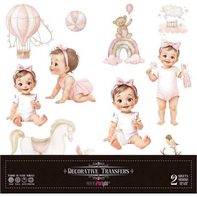 Papers For You Sweet Baby Girl - Decor Transfers