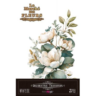 Papers For You Decor Transfers - Magnolias