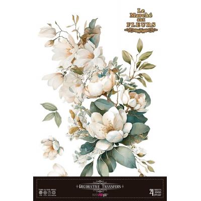 Papers For You Decor Transfers - Magnolias