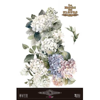 Papers For You Decor Transfers - Hydrangeas