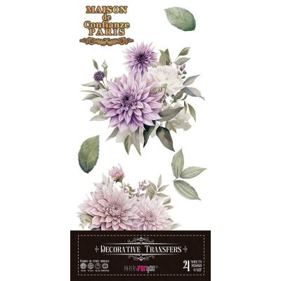 Papers For You Decor Transfers - Dahlias