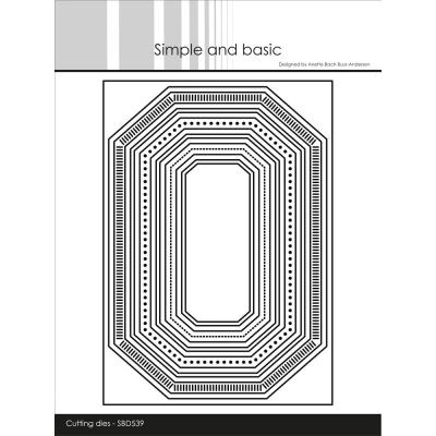 Simple and Basic Cutting Dies - Misc Edged Borders A6