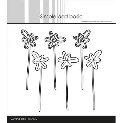 Simple and Basic Cutting Dies - Funky Flowers #2