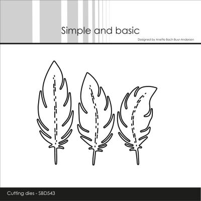 Simple and Basic Cutting Dies - Feathers