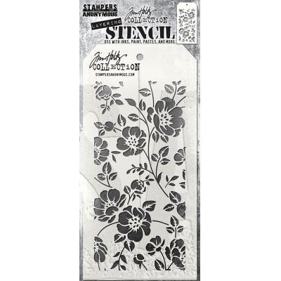 Stampers Anonymous Tim Holtz Stencil - Floral